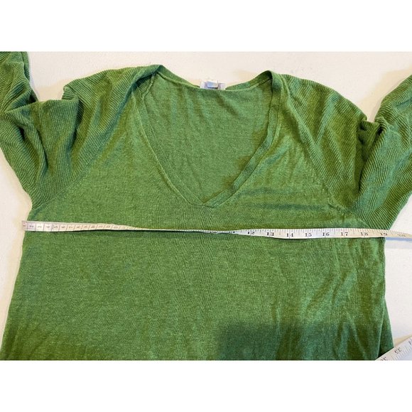 J. Jill Womens Tunic Sweater Dress 0206708 Slit Hem 3/4 Sleeve Green Size Medium - Picture 5 of 8